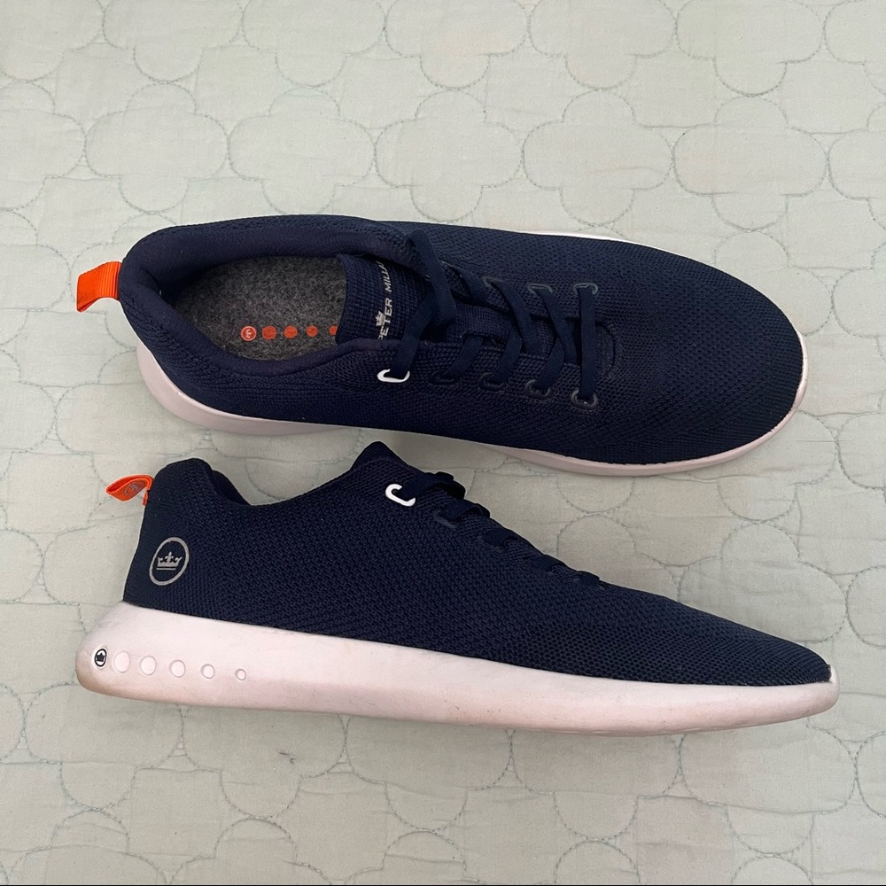 Peter Millar Hyperlight Glide Men’s Sport Sneaker in Navy/White — size 10